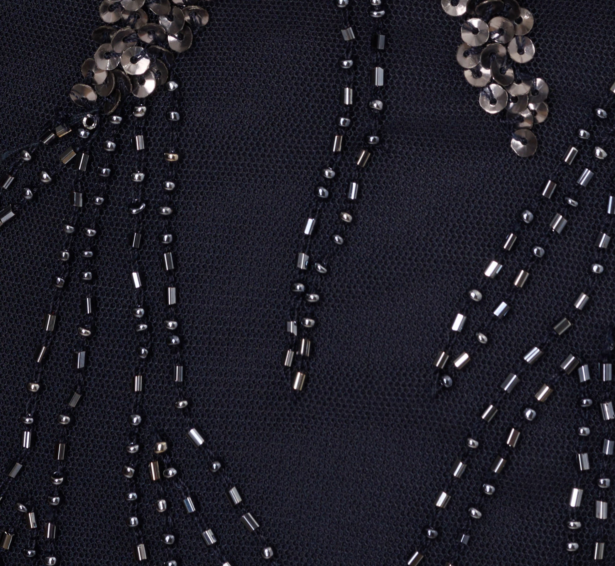 Hand-Beaded Cocktail Dress In Midnight、mySite、solidvoid