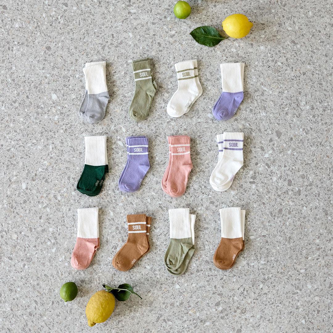  Lassig Tennis Socks - 3 Pack - Light Khaki - Caramel、mySite、merchandisen