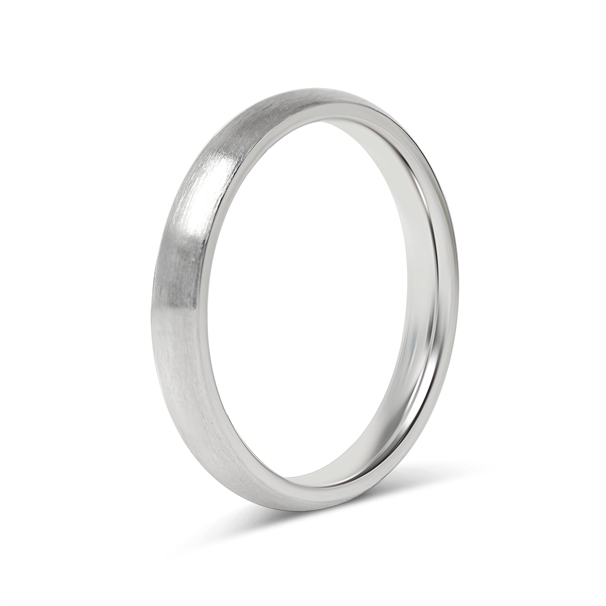 Stainless Steel Brushed Rounded Blank Ring / CFR2116、mySite、dreamappss