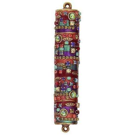 Michal Golan Orange and Purple Mezuzah、mySite、topwebapps