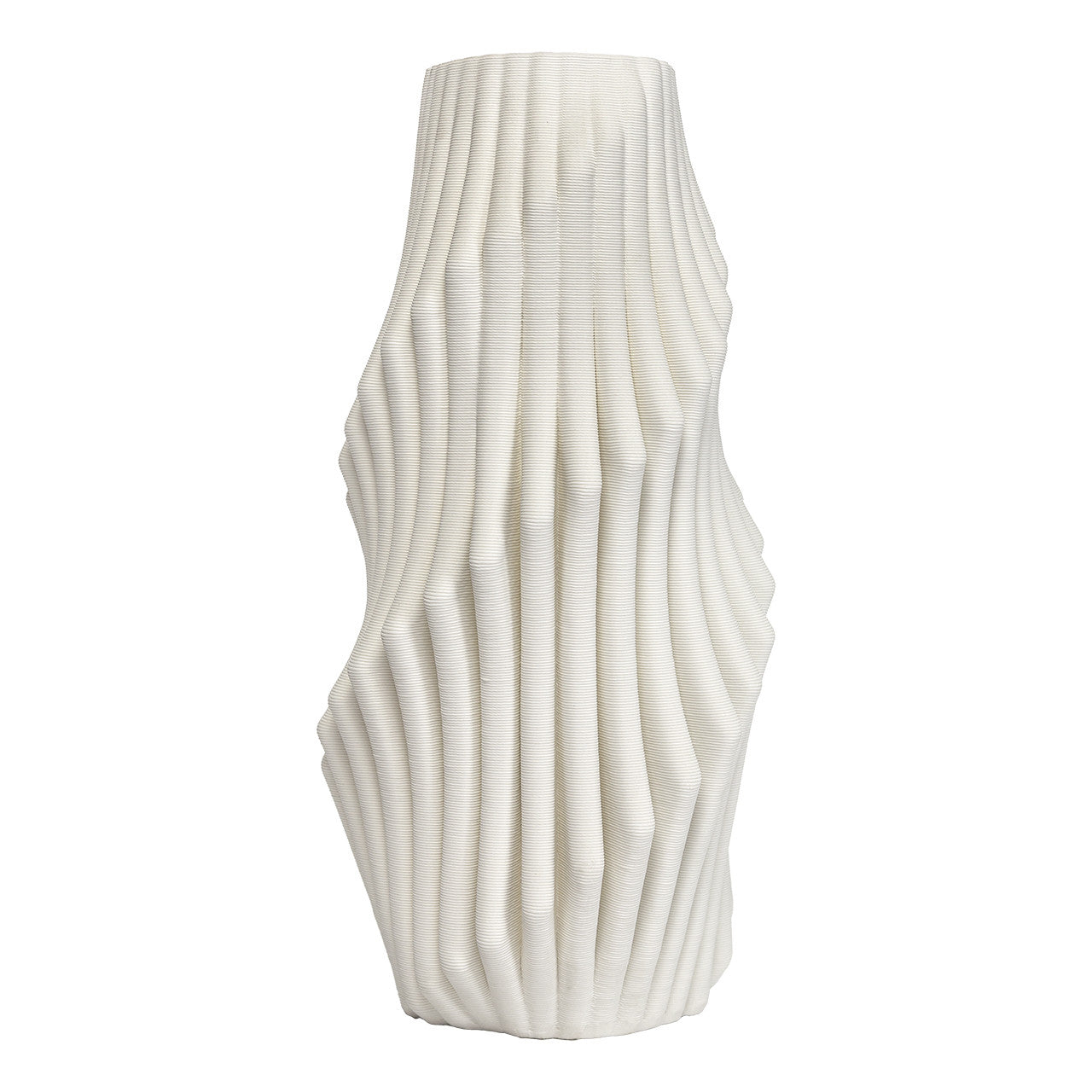  Spearman White Textured Vase、mySite、elrpsem3k
