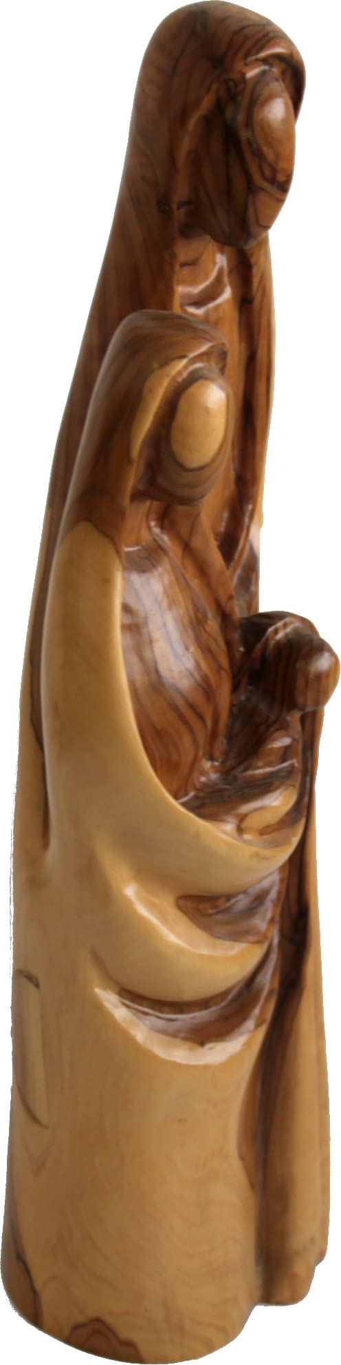  Holy Land Market Olive Wood Holy Family Statue - Abstract Modern Carving (13 Inches Large)、mySite、elrpsem3k