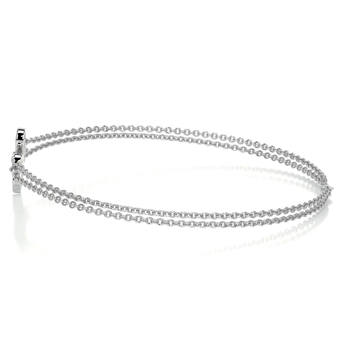 Dolores Diamonds Bracelet (0.02 Carat) -18K White Gold、mySite、hinf8tx79