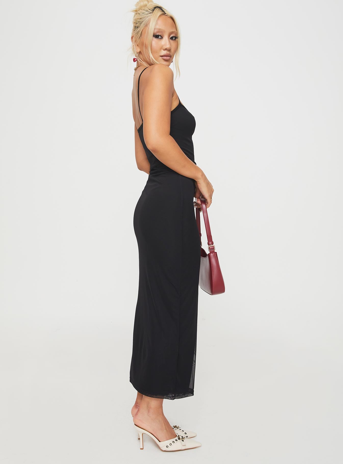 Apolline Maxi Dress Black、mySite、solidvoid