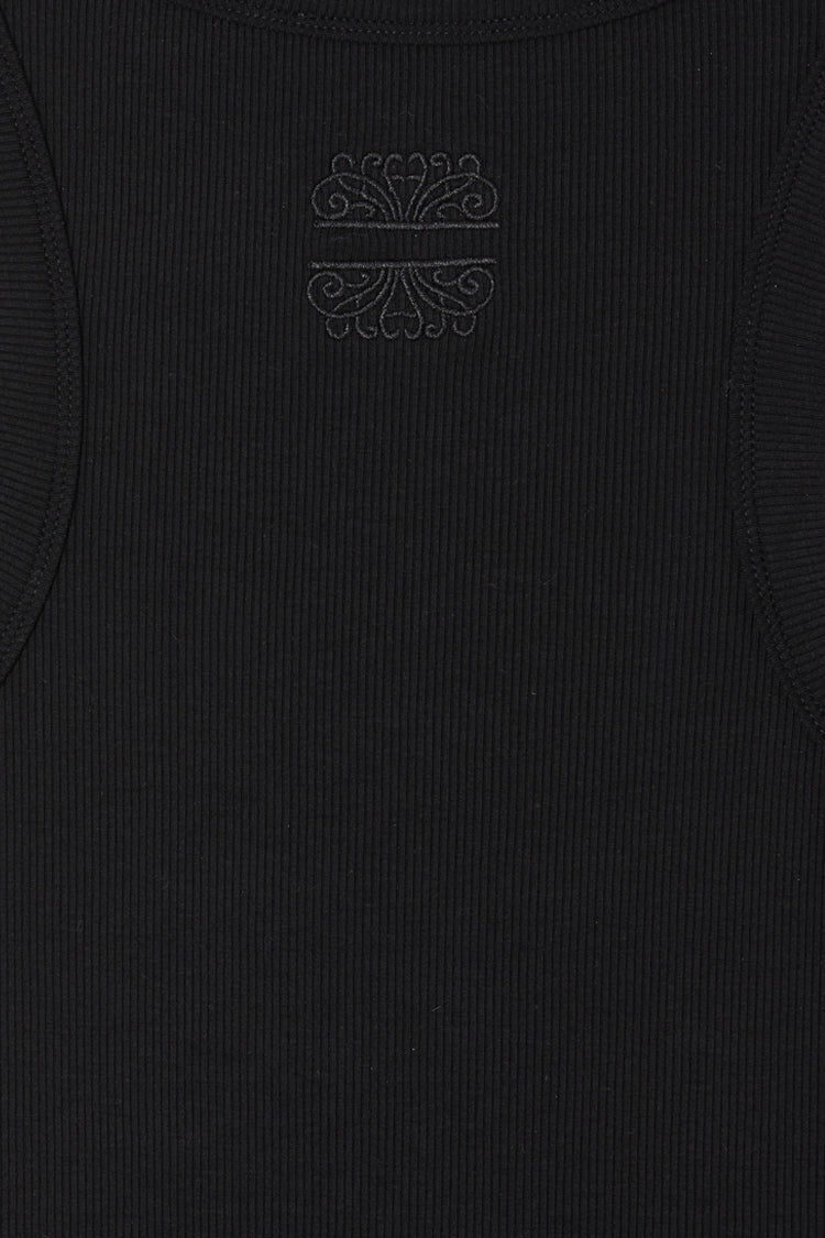 Black Ribbed Tank、mySite、solidvoid