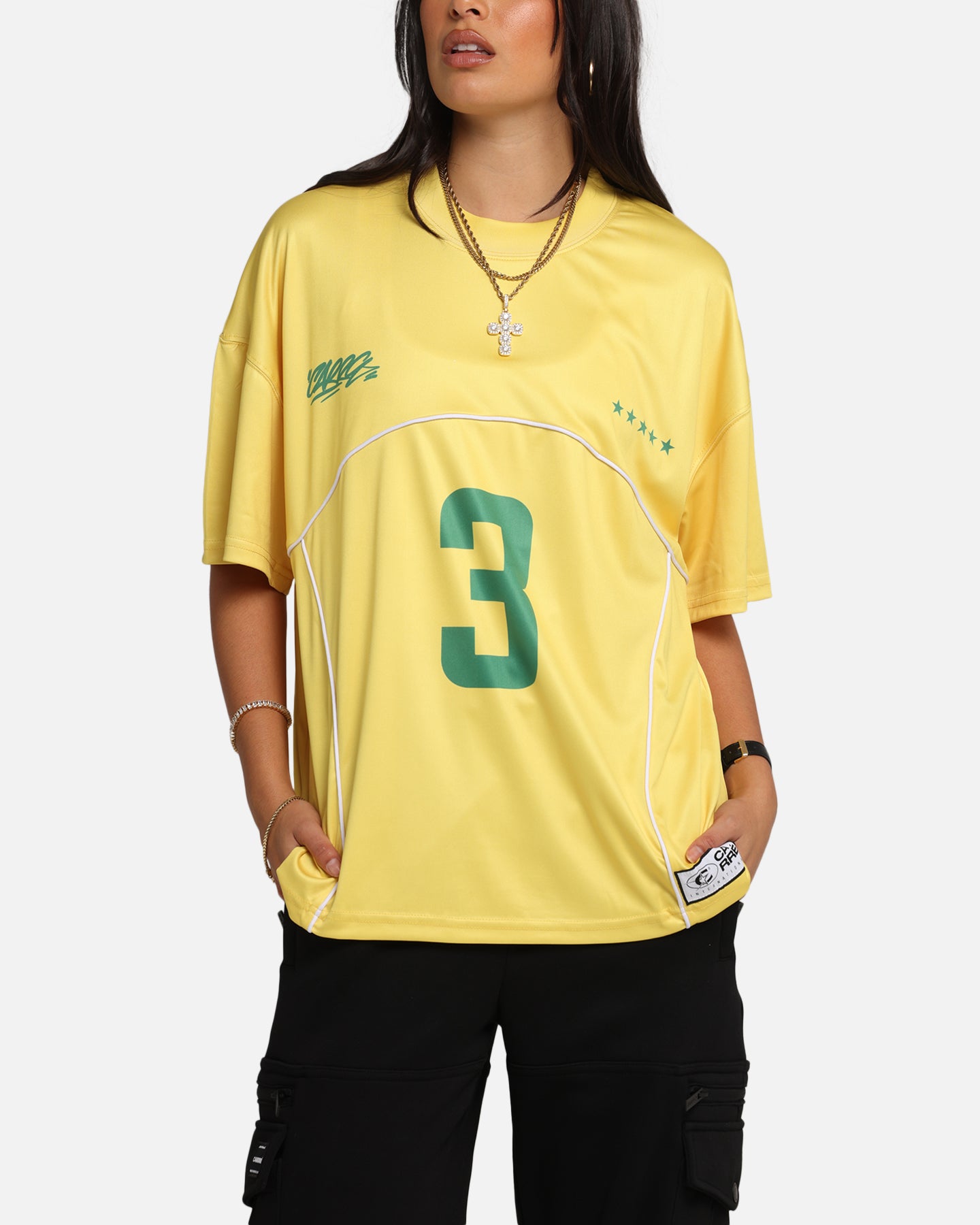 Carre Trainer T-Shirt Yellow/Green、mySite、zt4zffjzw
