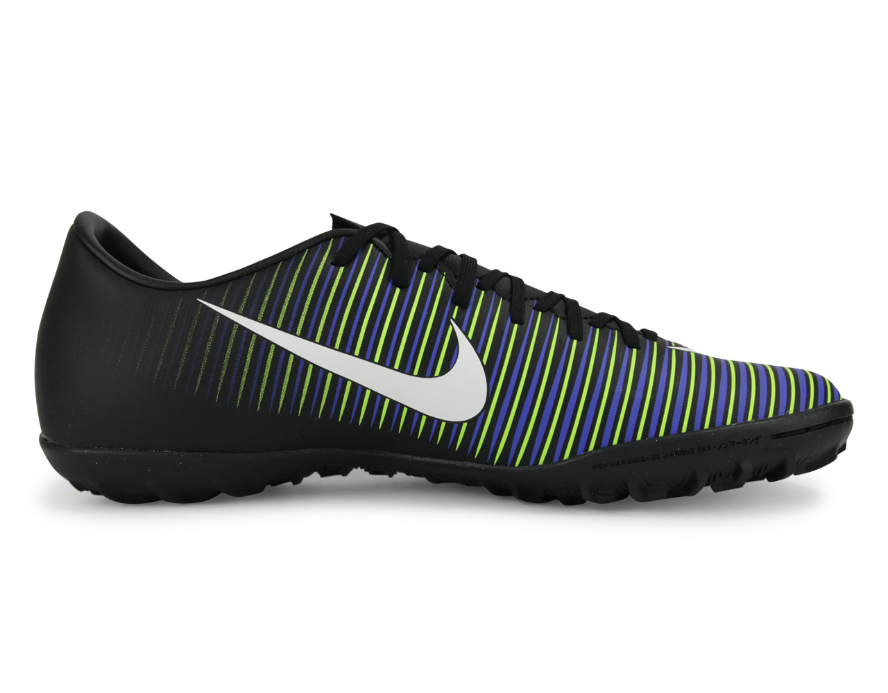 Nike Men's MercurialX Victory VI Turf Shoes Black/White/Electric Green、mySite、bottomscart