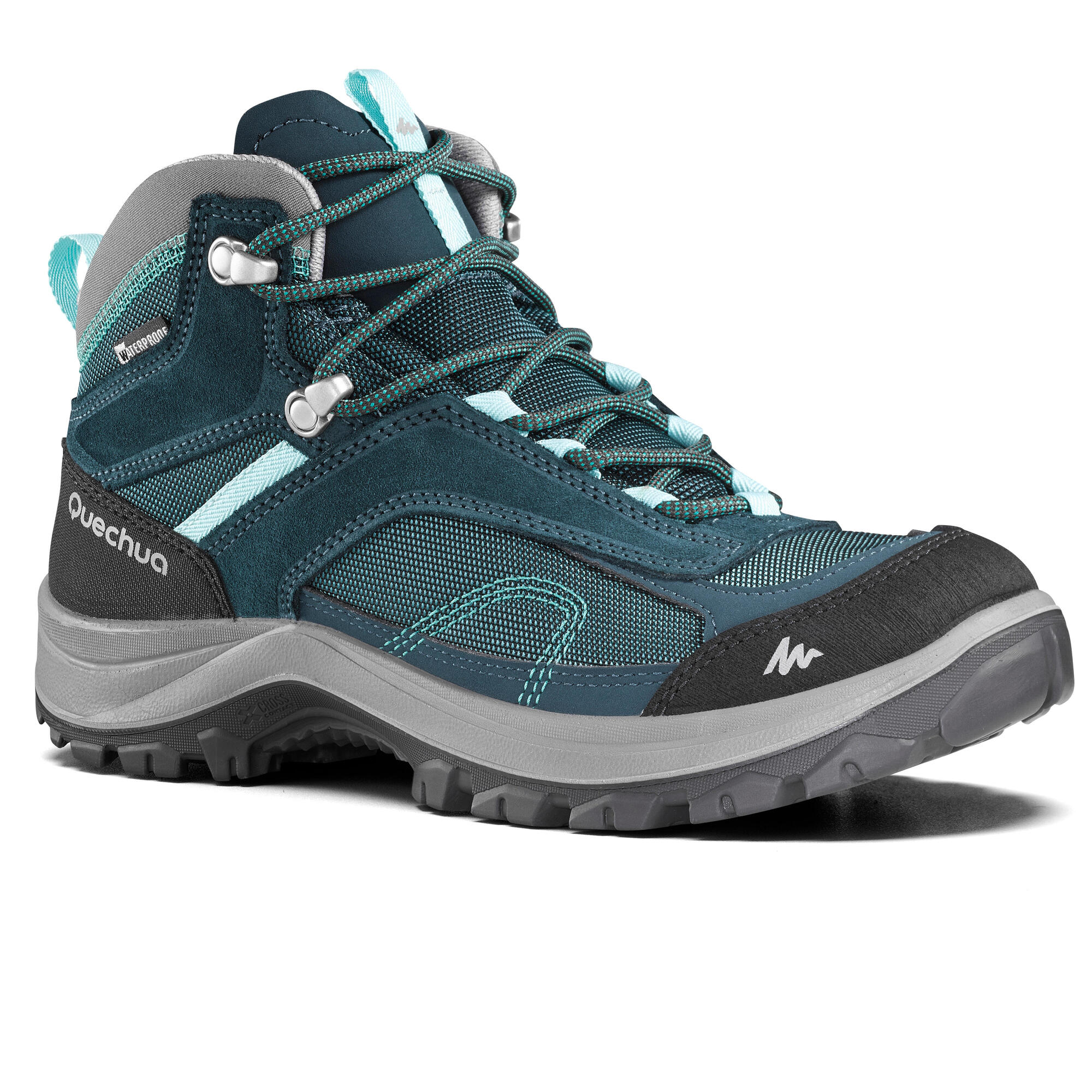 Quechua Women's MH100 Waterproof Mid Hiking Shoes、mySite、neckold