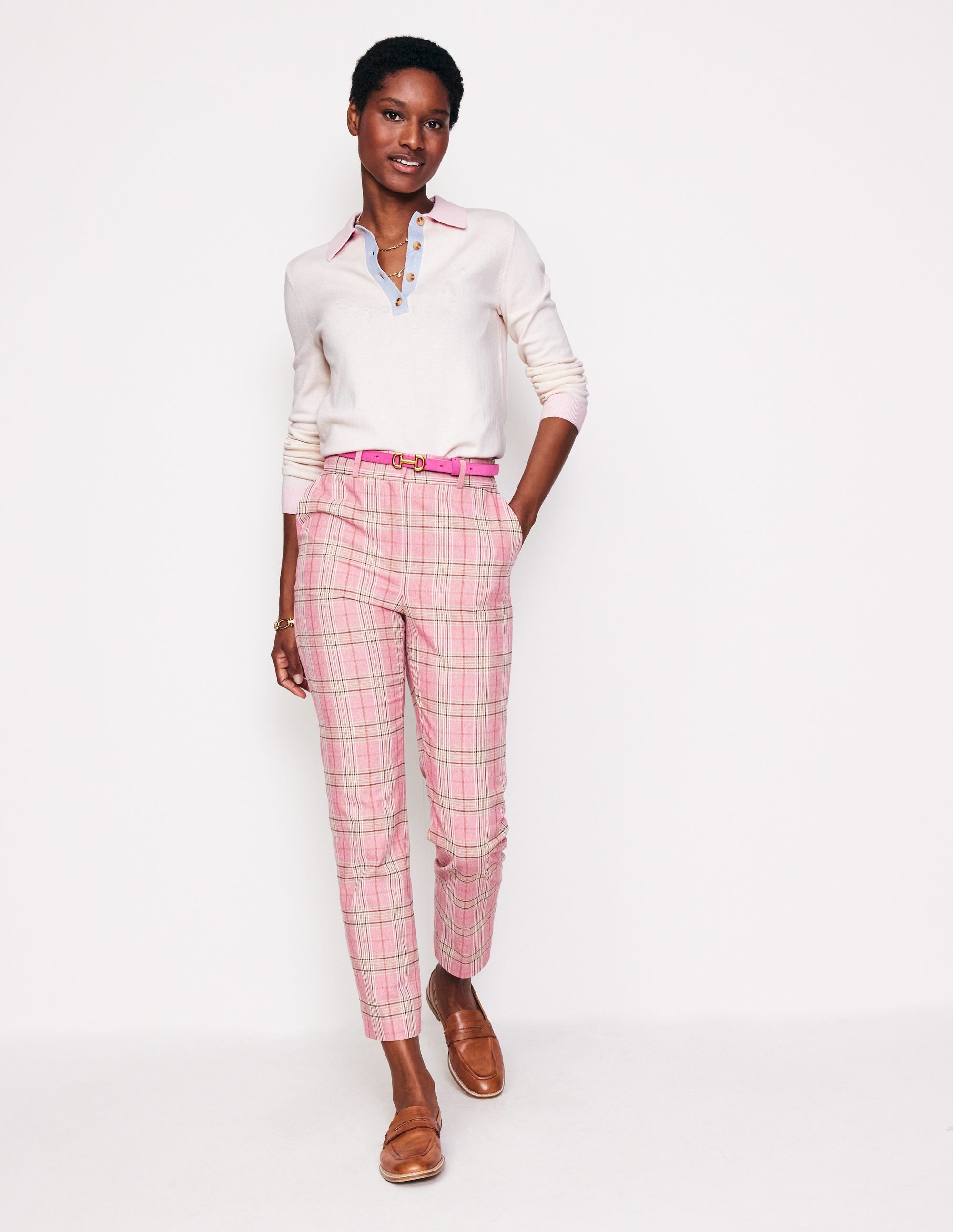  Cotton Blend Henley Jumper-Warm Ivory、mySite、ashleygrahame