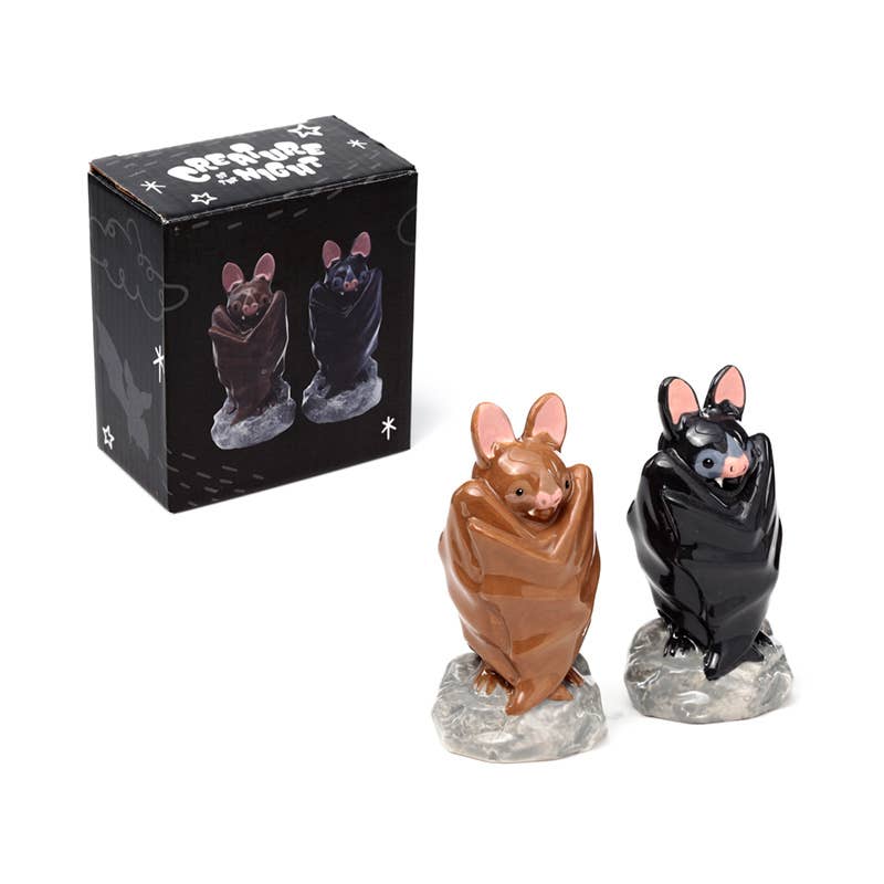 Adorable Bat Ceramic Salt & Pepper Set、mySite、g9winljtr