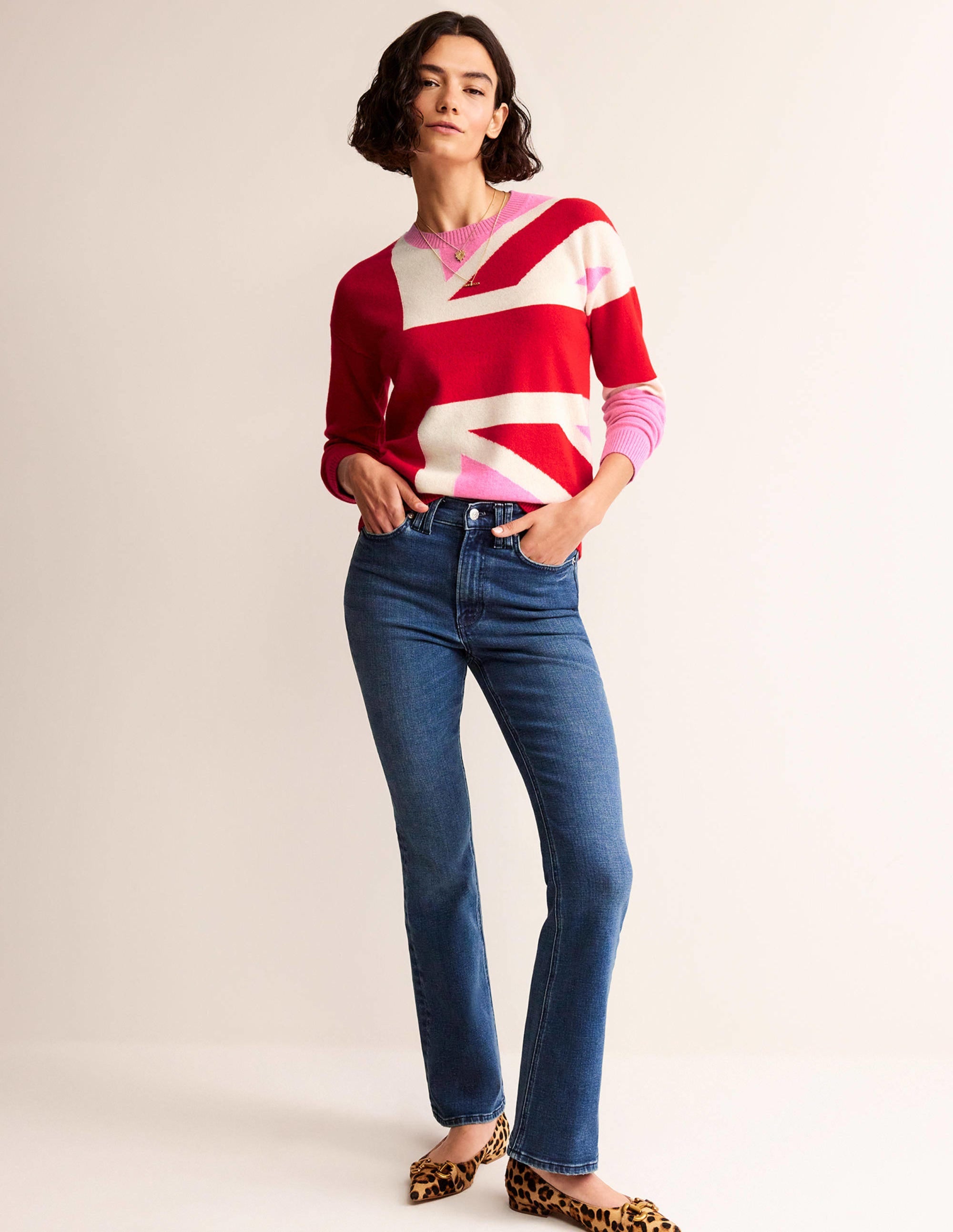  Lydia Cashmere Jumper-Cherry Blossom Melange、mySite、ashleygrahame