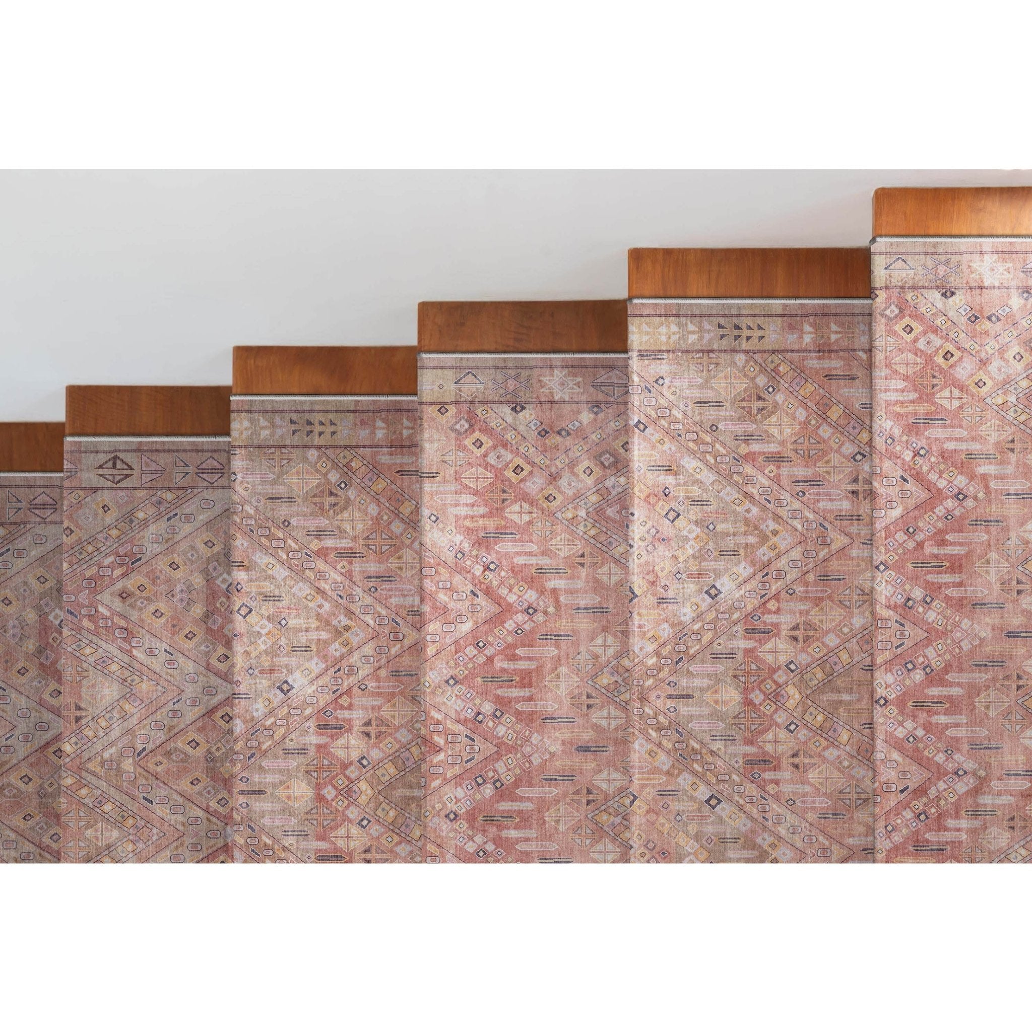 Custom Size Runner Anya Vintage Tribal Red Choose Your Width x Choose Your Length Hallway Runner Rug、mySite、gigharbornorthrealestate