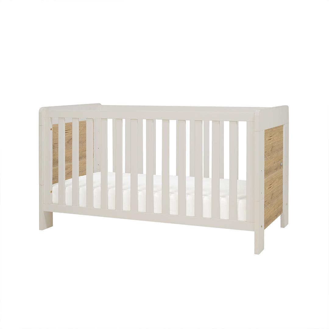 Tutti Bambini Essentials Alba Cot Bed - White Sand/ Distressed Oak、mySite、merchandisen