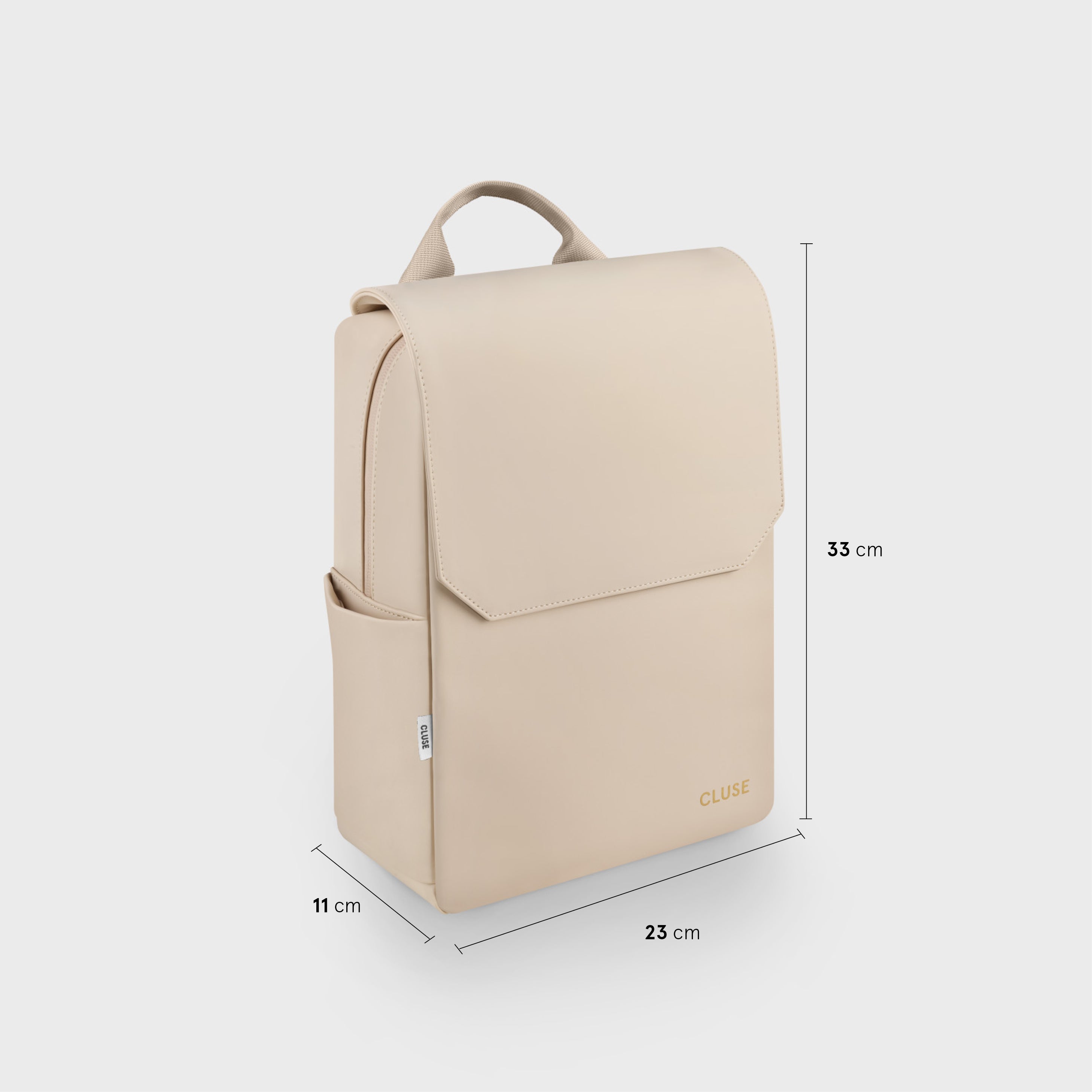 Nuitée Petite Backpack, Beige, Gold Colour、mySite、botmansion