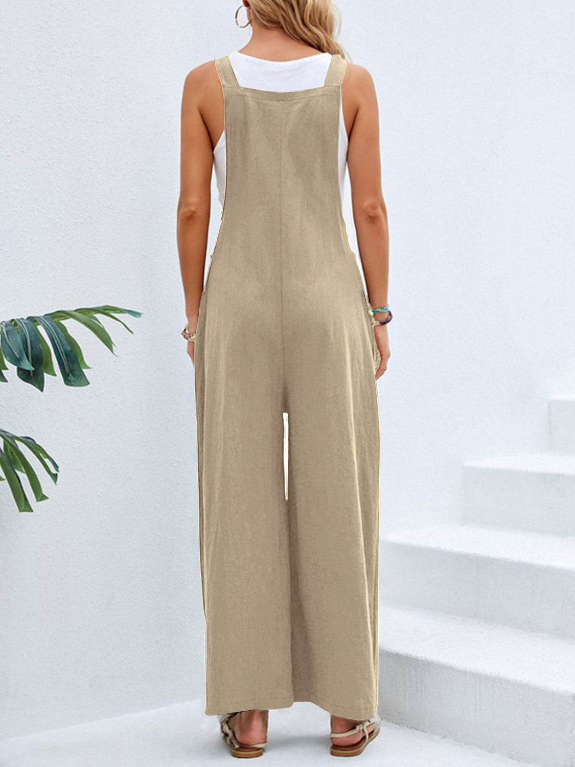  Full Size Square Neck Wide Strap Overalls、mySite、justintrudeaud