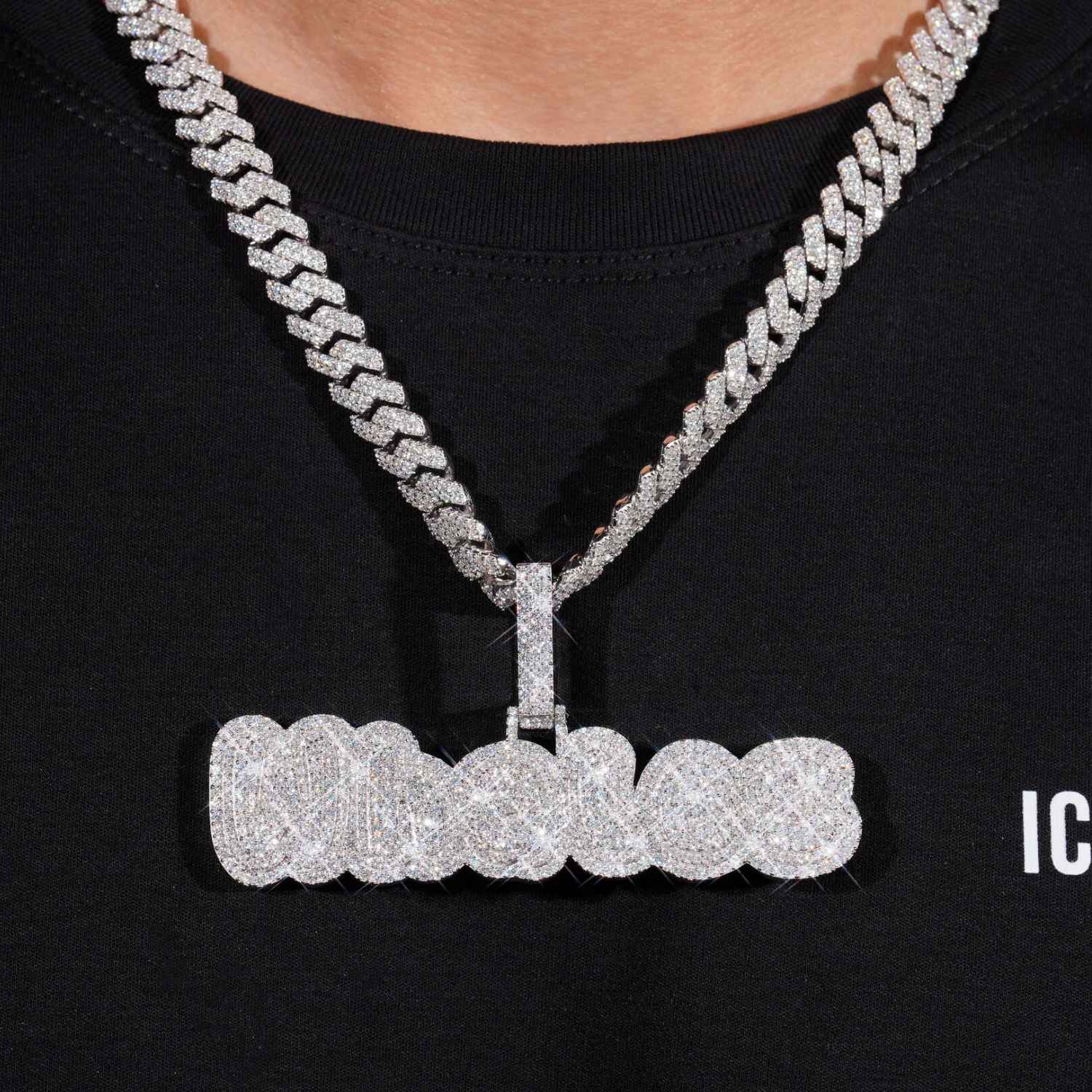 WHALES Custom Moissanite Pendant 14K Gold、mySite、hinf8tx79