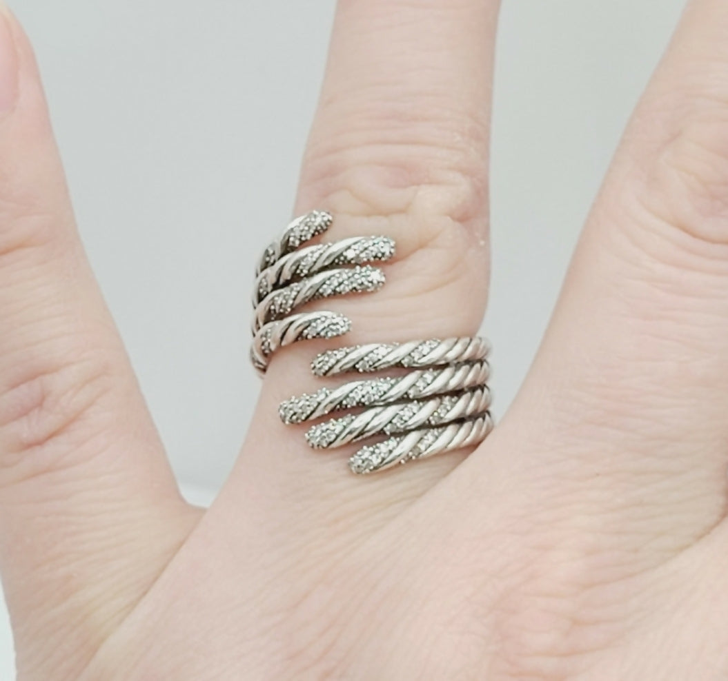 David Yurman Willow Open Four Row Ring 鈥?Diamonds、mySite、hinf8tx79