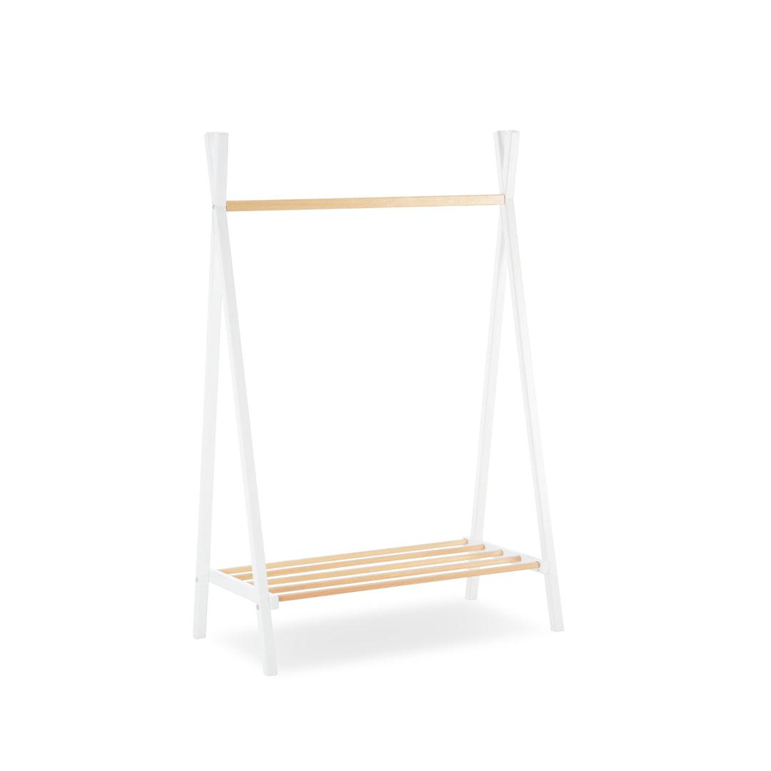  CuddleCo Nola Clothes Rail - White/Natural、mySite、merchandisen