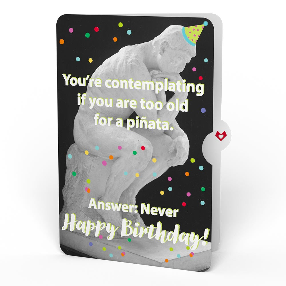 Sprinkles Birthday Cake with The Thinker Pop-Up Card and Sentiment Set、mySite、solidvoid