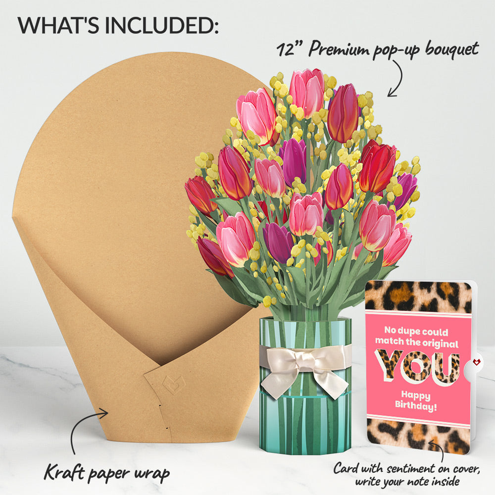 Cheerful Tulips Birthday Bouquet and The original YOU Sentiment Set、mySite、solidvoid