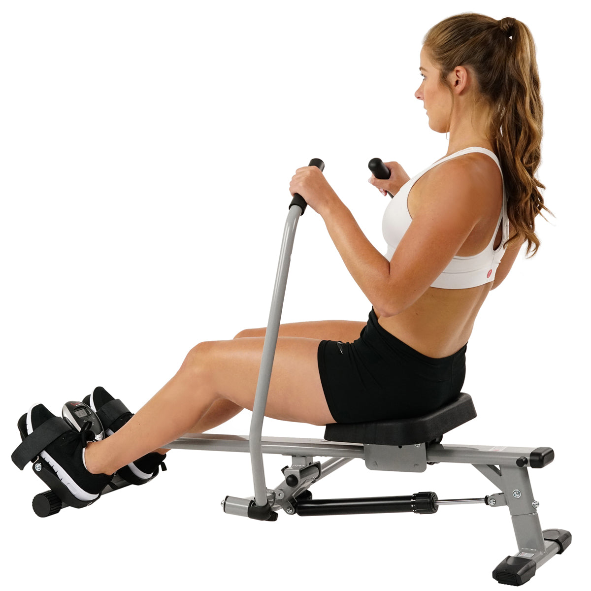  Full Motion Rowing Machine Rower w/ 350 lb High Weight Capacity and LCD Monitor、mySite、ghnorth