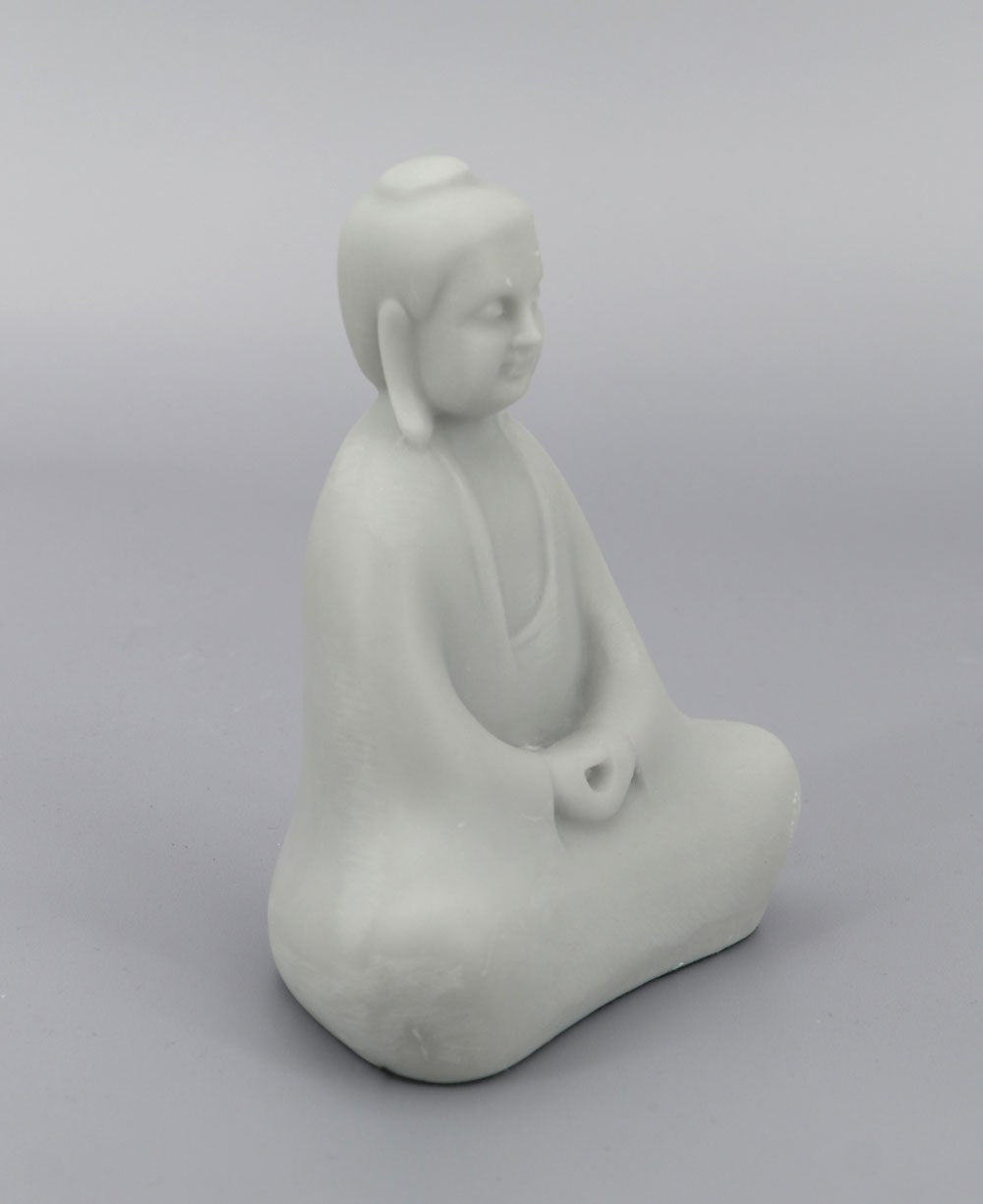Soft Grey Abstract Meditating Buddha Statue、mySite、topwebapps