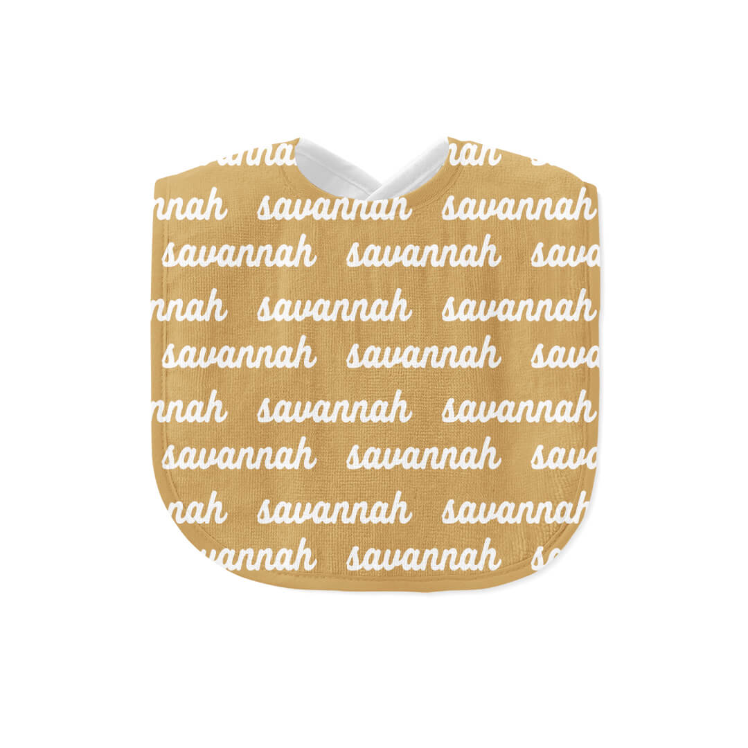  Personalized Baby Name Bib | Harvest Gold、mySite、layawaytickets