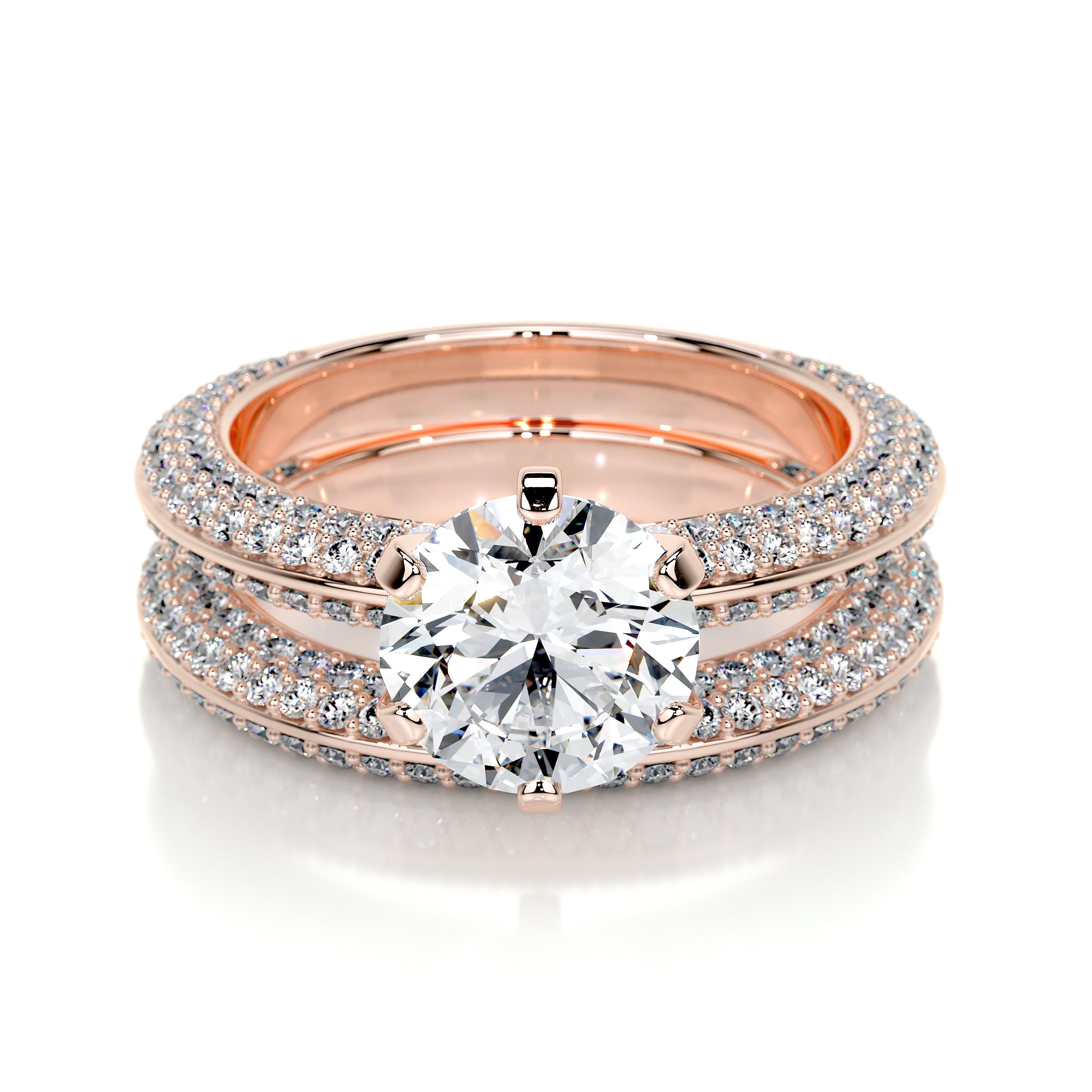 Haven Lab Grown Diamond Bridal Set -14K Rose Gold、mySite、hinf8tx79