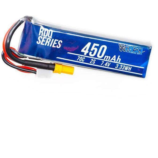  RDQ Series 7.4V 2S 450mAh 70C LiPo Micro Battery (Long Type) - XT30、mySite、merchandisen