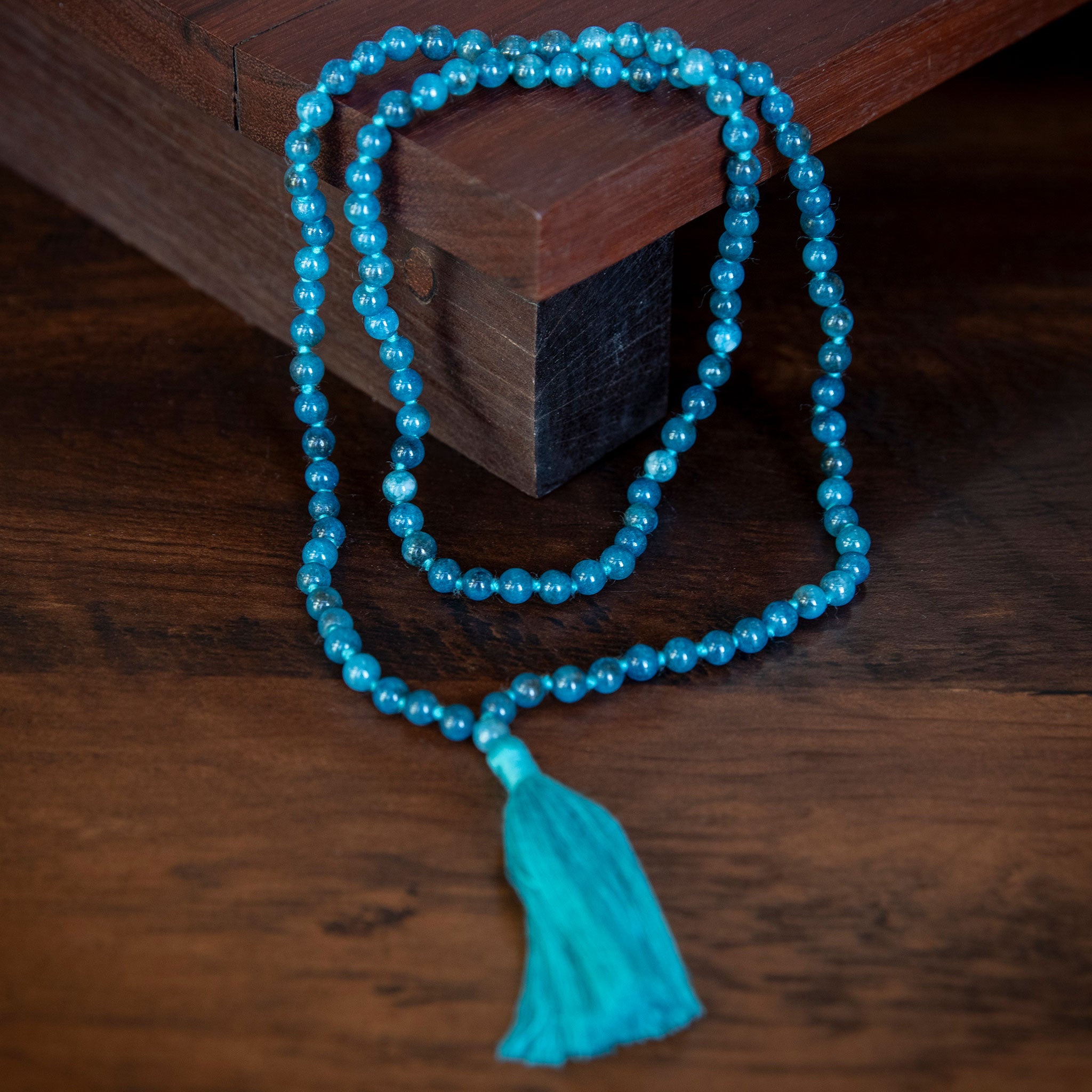 Handmade Prayer Beads: Apatite Mala、mySite、topwebapps