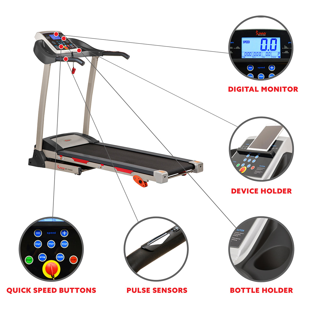  Manual Incline Treadmill w/ LCD Display、mySite、ghnorth