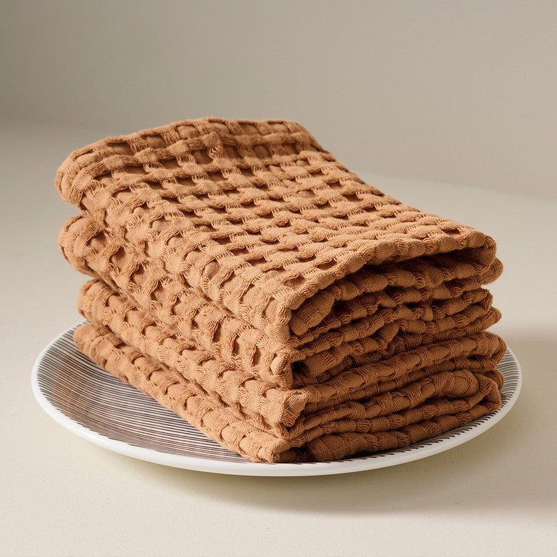 Cotton Face Towel | Waffle | Salted Brick、mySite、camillekostekn