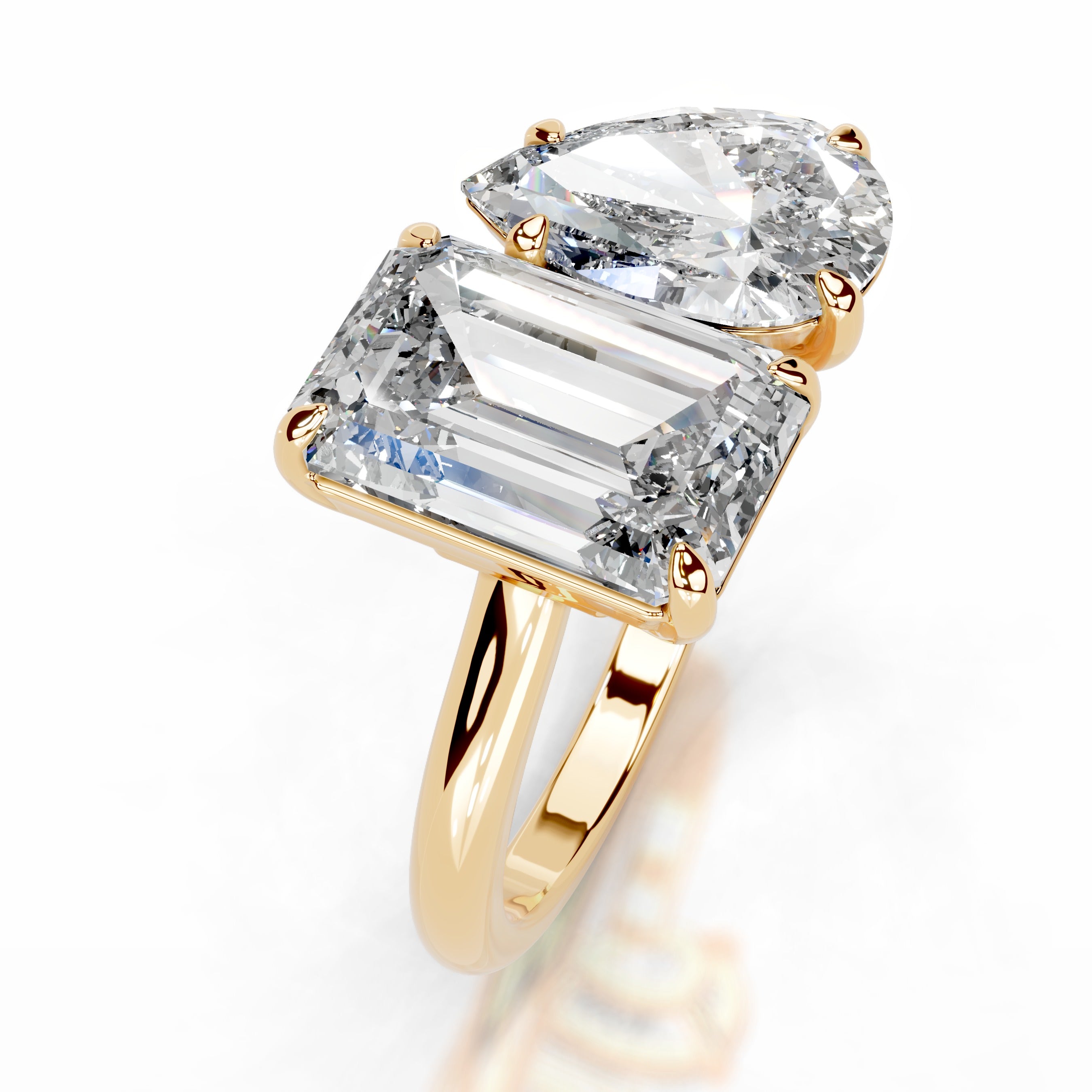 Joelle Lab Grown Diamond Ring - 18K Yellow Gold、mySite、hinf8tx79