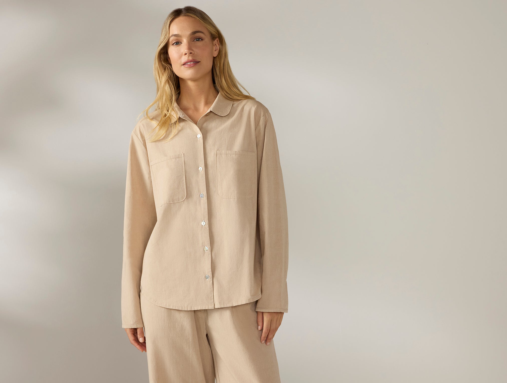  Women's Isla Organic Cotton Long Sleeve Pajama Set、mySite、sugarbowlscore
