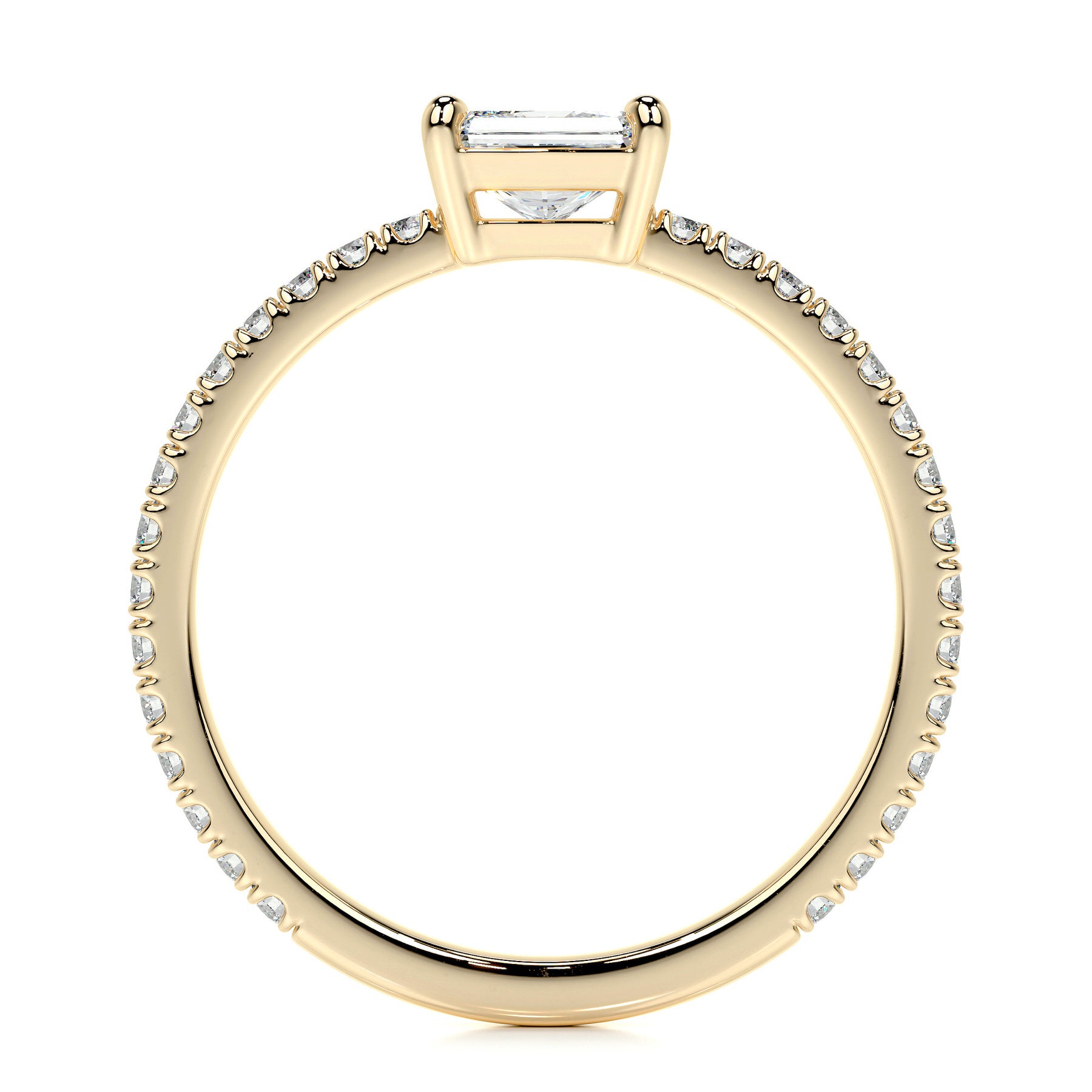 Chloe Radiant Lab Grown Stacking Ring (0.75 Carat) - 18K Yellow Gold、mySite、hinf8tx79