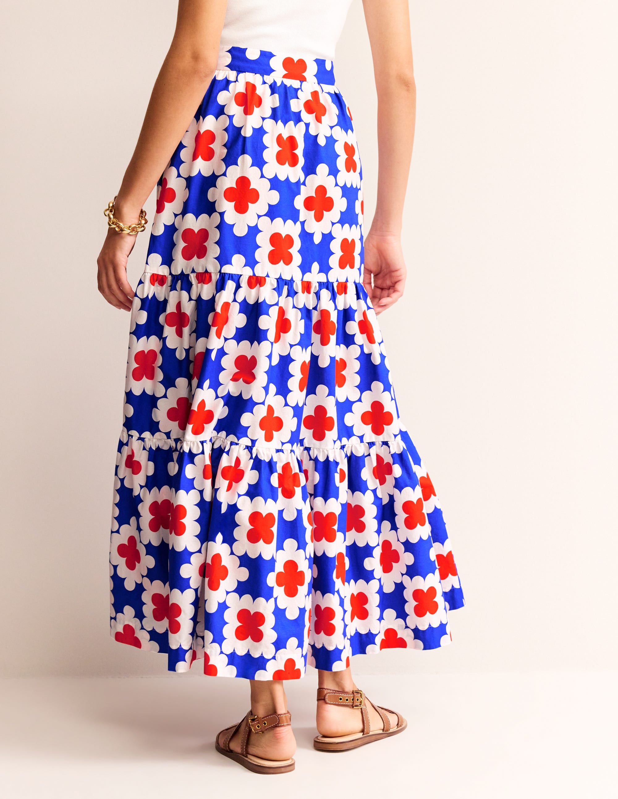  Lorna Tiered Maxi Skirt-Surf the Web, Abstract Tile、mySite、ashleygrahame