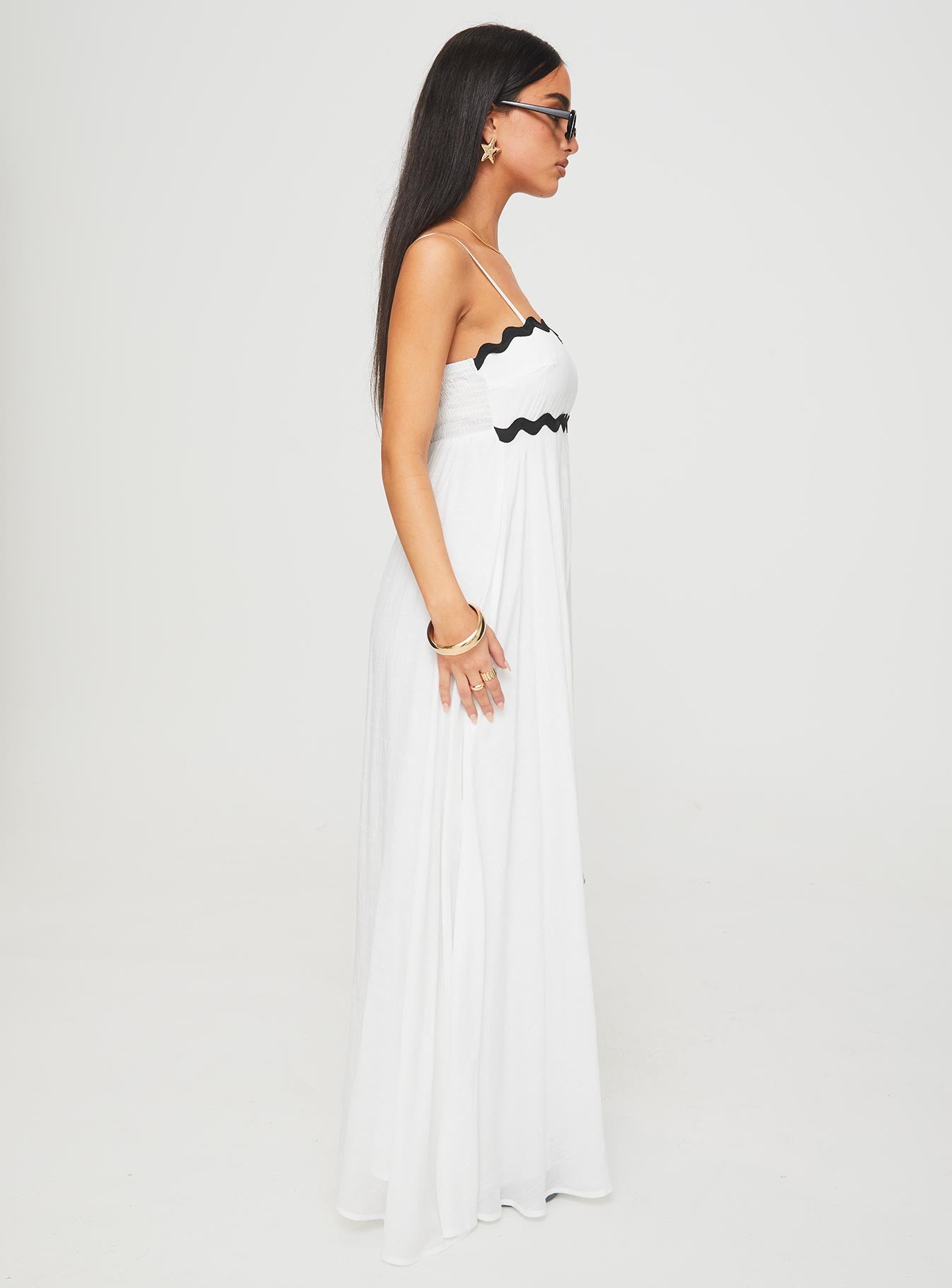 Croxetti Maxi Dress White、mySite、solidvoid