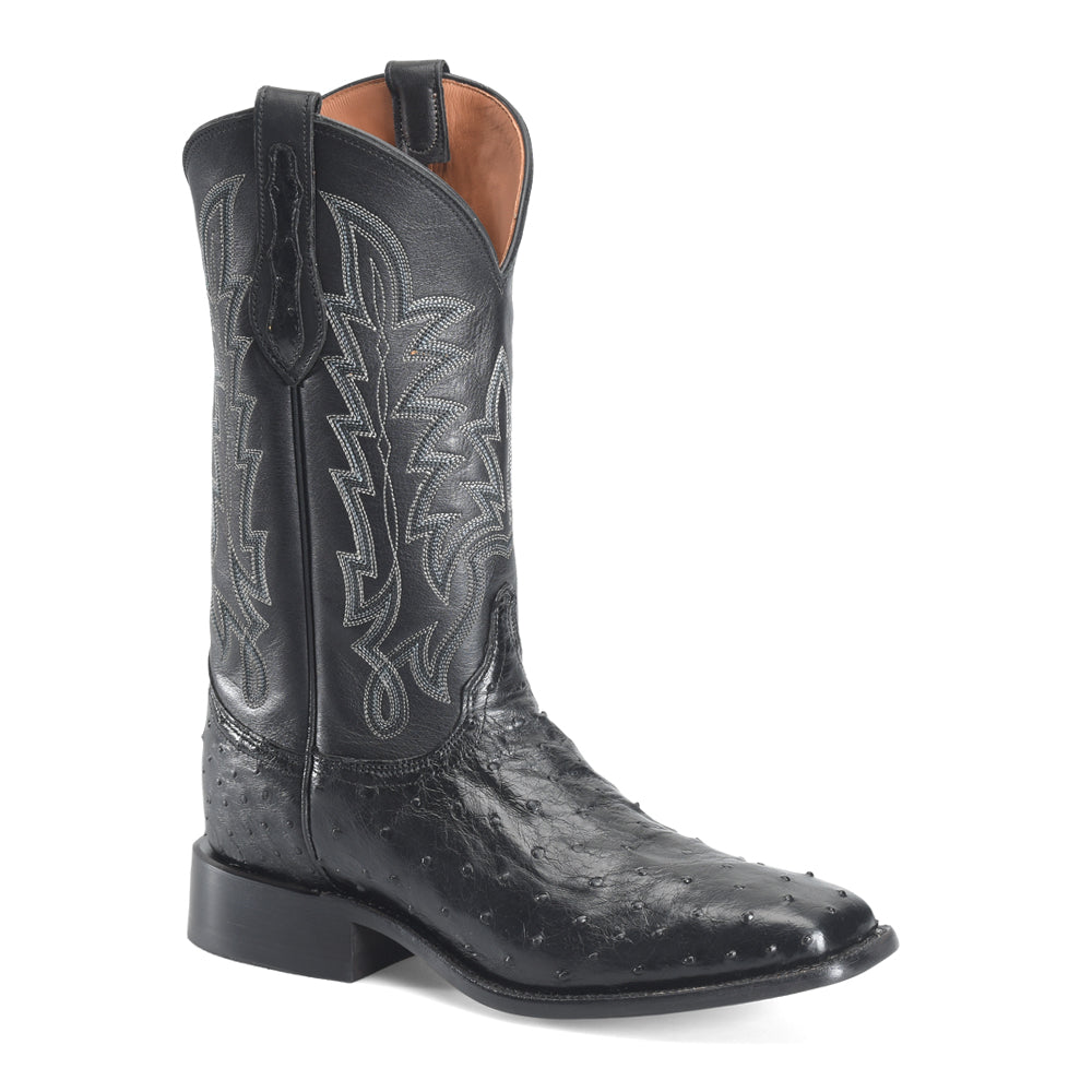 Rancher 12 Inch Full Quill Ostrich Embroidered Square Toe Cowboy Boots、mySite、gtrtttuynbv