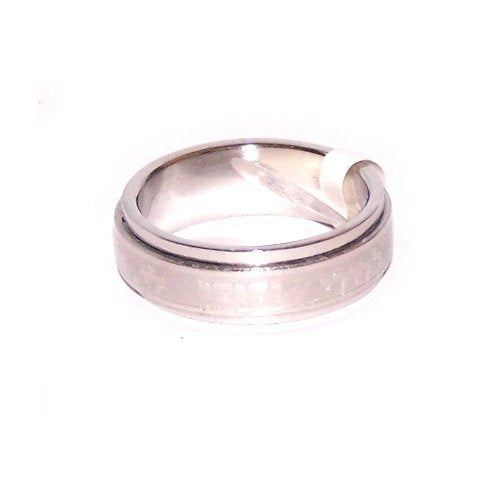  'Ani LeDodi Veh Dodi Li' Stainless steel Spinning Ring ( Size ) thick、mySite、elrpsem3k