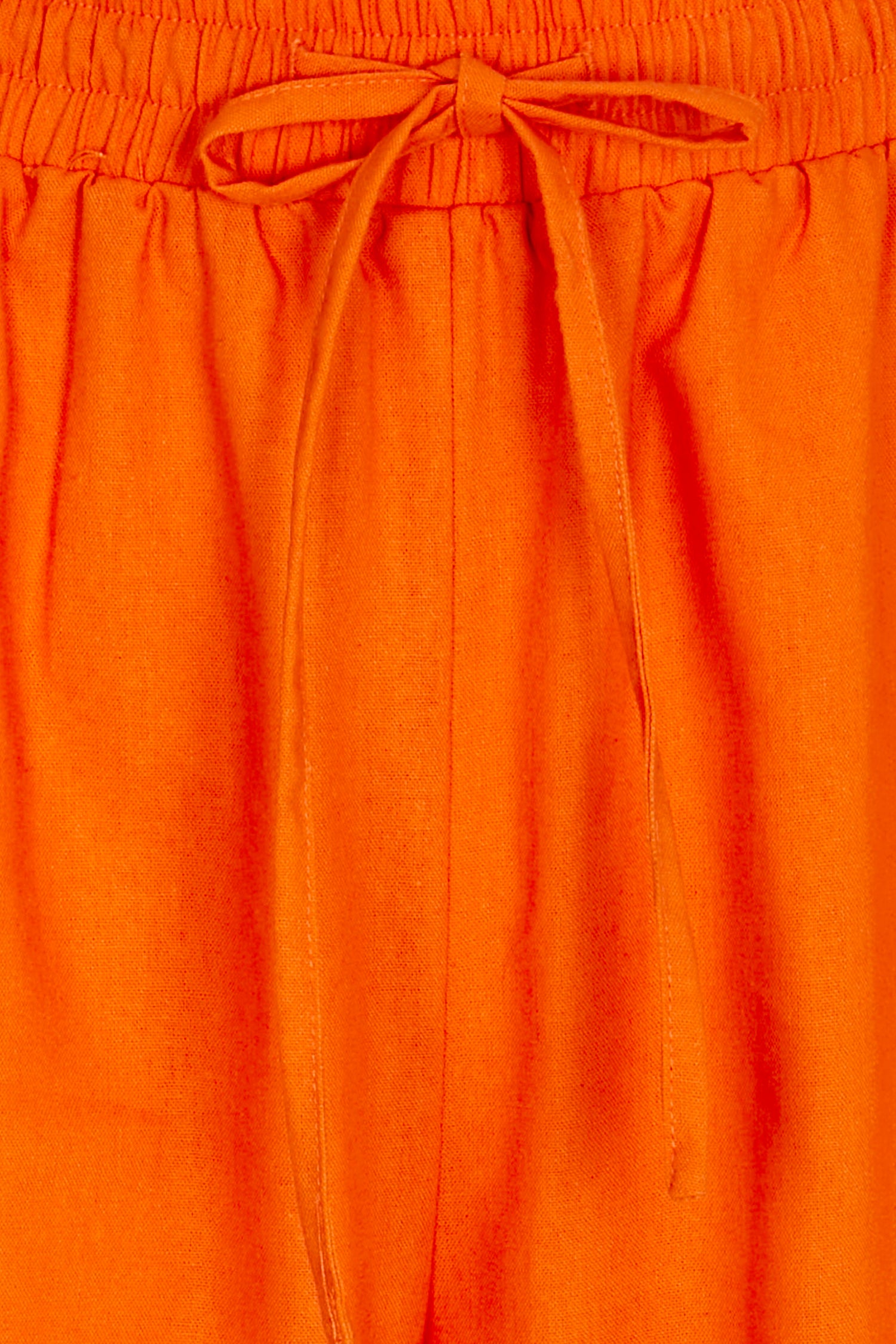 Orange Demi Cotton Linen Trousers、mySite、solidvoid