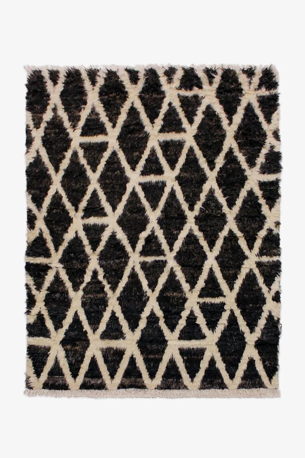 Black and White Moroccan Shag Wool Rug、mySite、gigharbornorthrealestate