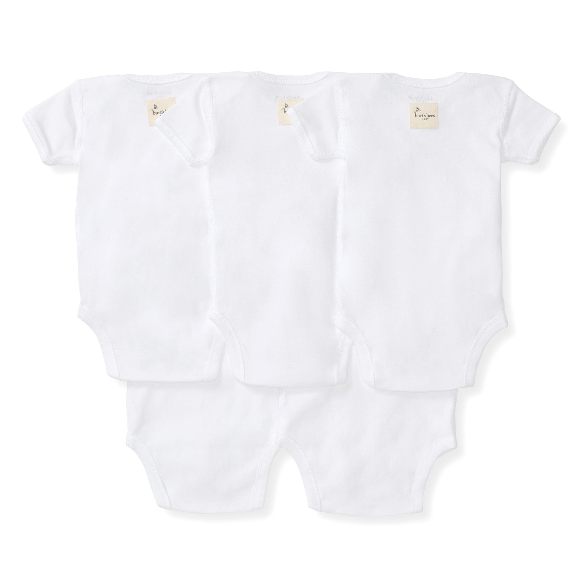 Bee Essentials Organic Short Sleeve Baby Bodysuit 5 Pack、mySite、g9winljtr