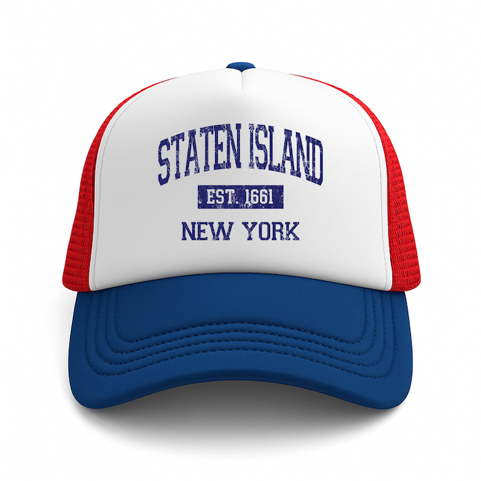 STATEN ISLAND EST. 1661 Foam Trucker Hat (4 Colorways)、mySite、vikingsvslions
