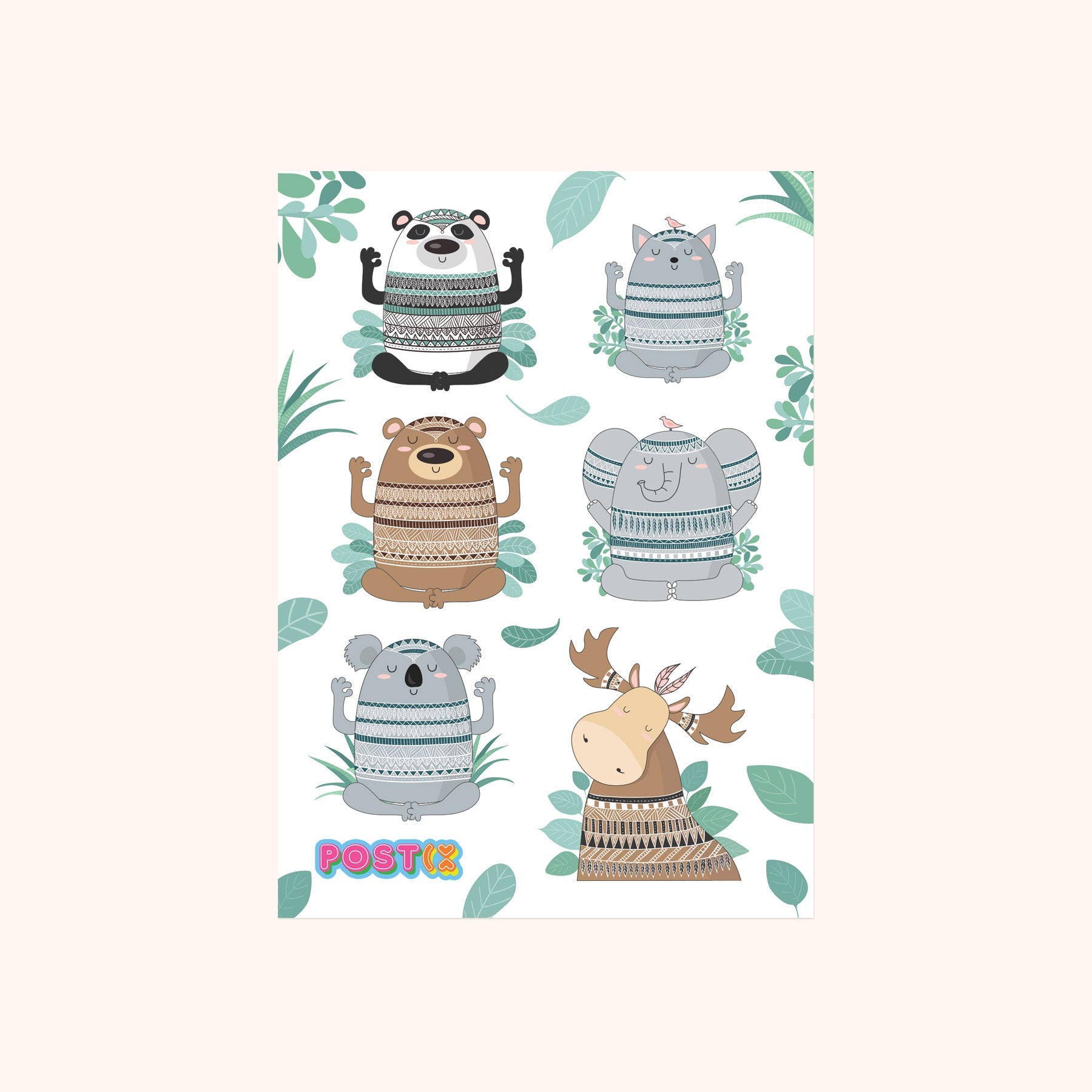  Meditation Mates Sticker Sheet、mySite、ghnorth