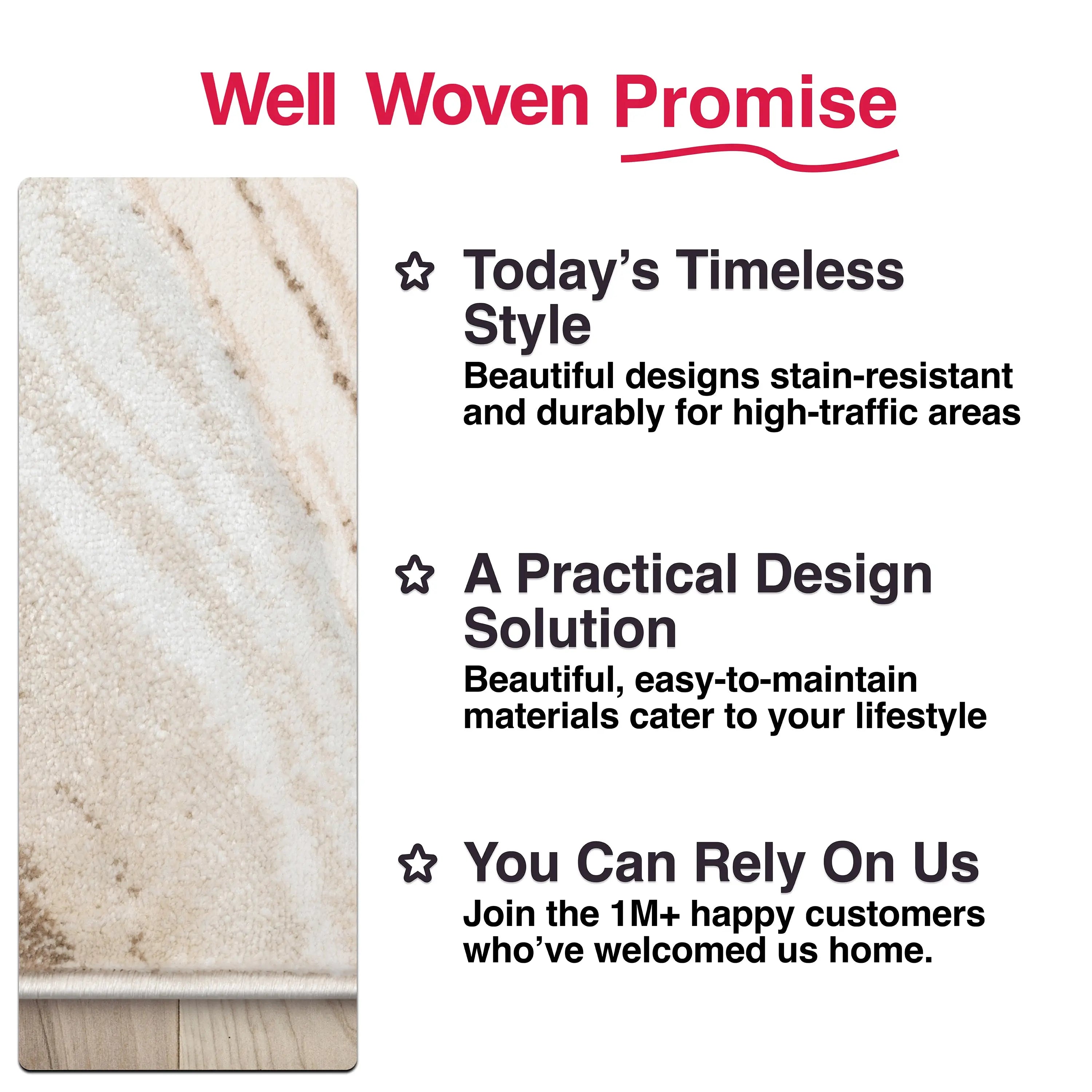 Warren Retro Abstract Waves Glam Rug、mySite、gigharbornorthrealestate