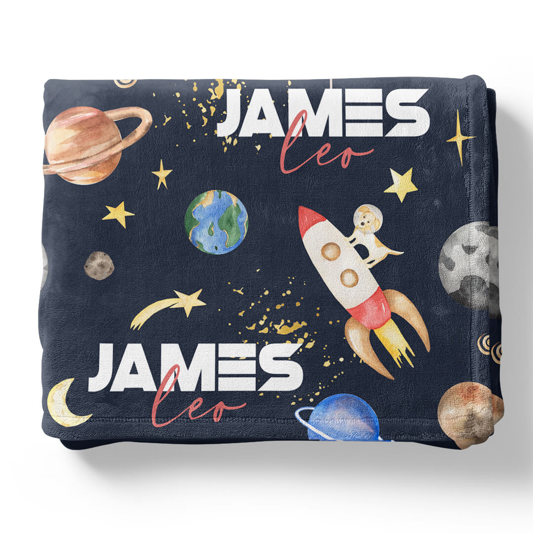  Out Of This World | Personalized Kids Blanket、mySite、layawaytickets