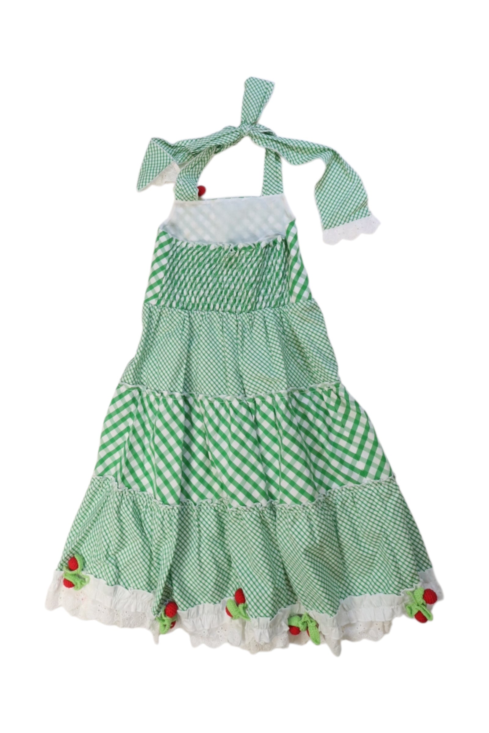 Nicholas & Bears Sleeveless Tiered Dress With Cherry Trim Size 6T、mySite、g9winljtr