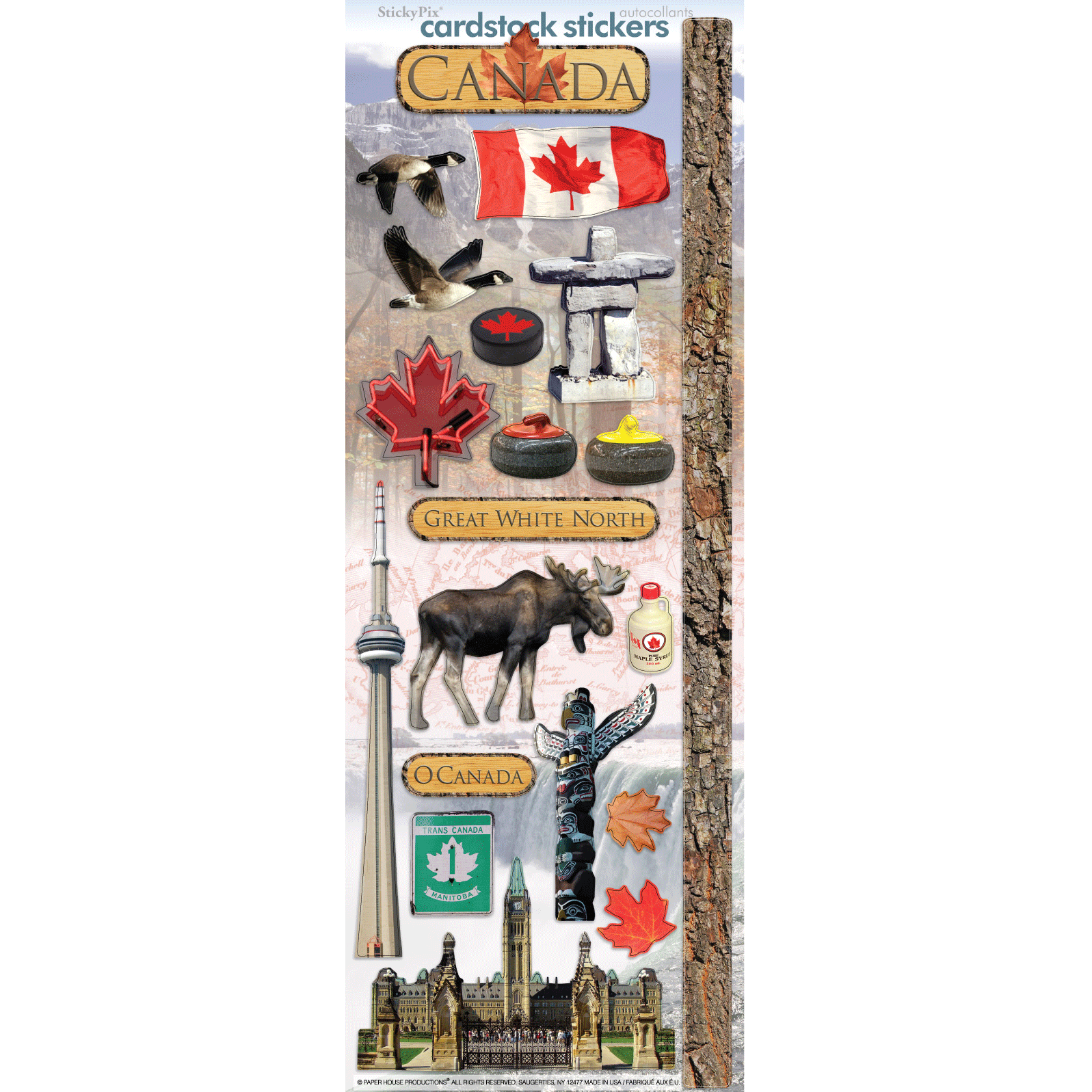  Canada Cardstock Stickers、mySite、ghnorth