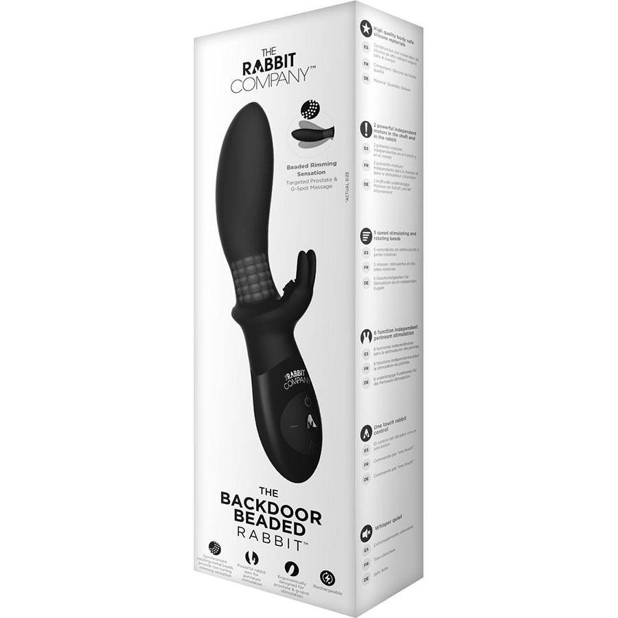 The Beaded Back Door Rabbit Prostate Massager & Anal Vibrator Black、mySite、bottomscart
