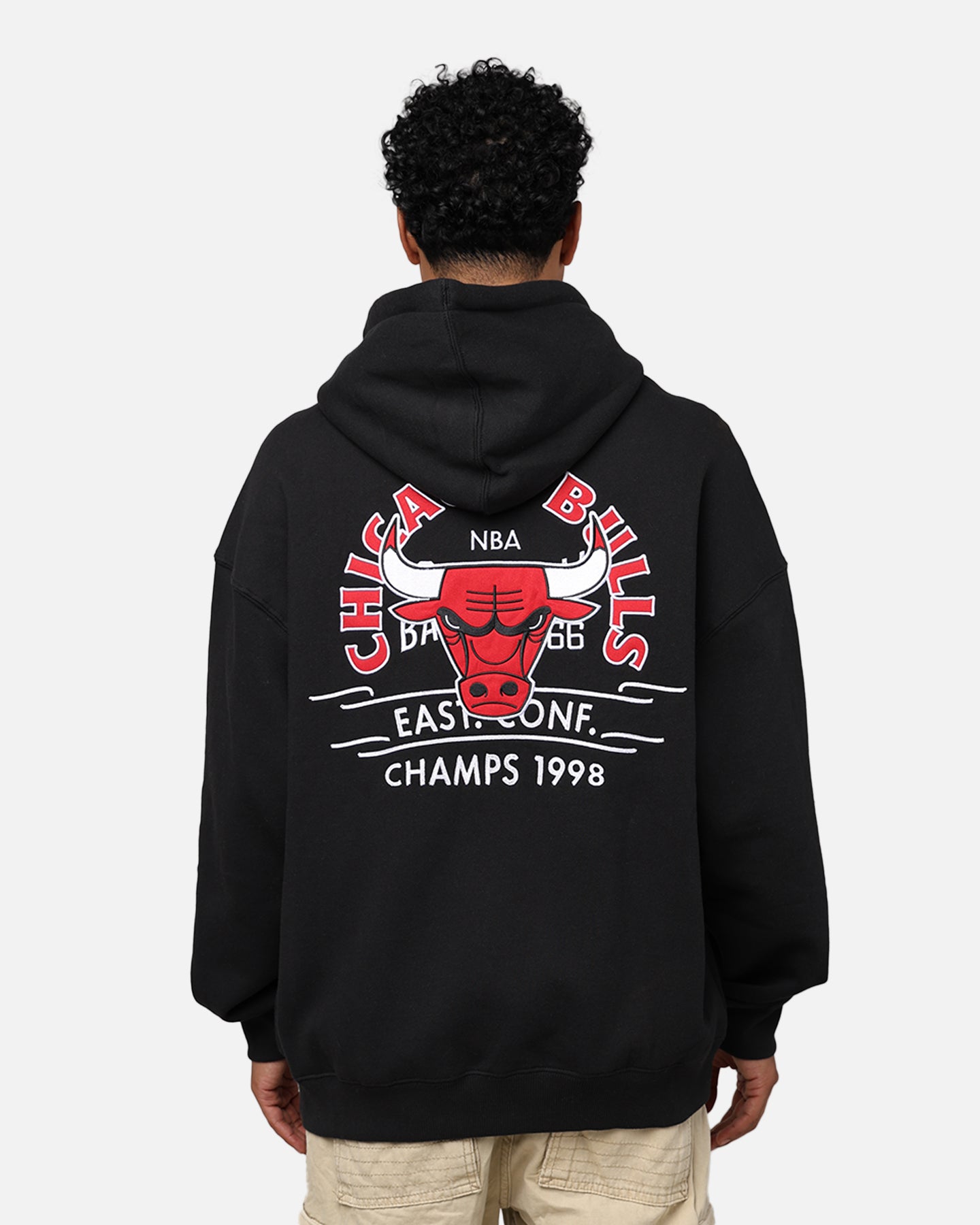 Mitchell & Ness Chicago Bulls Letterman Hoodie Black、mySite、zt4zffjzw